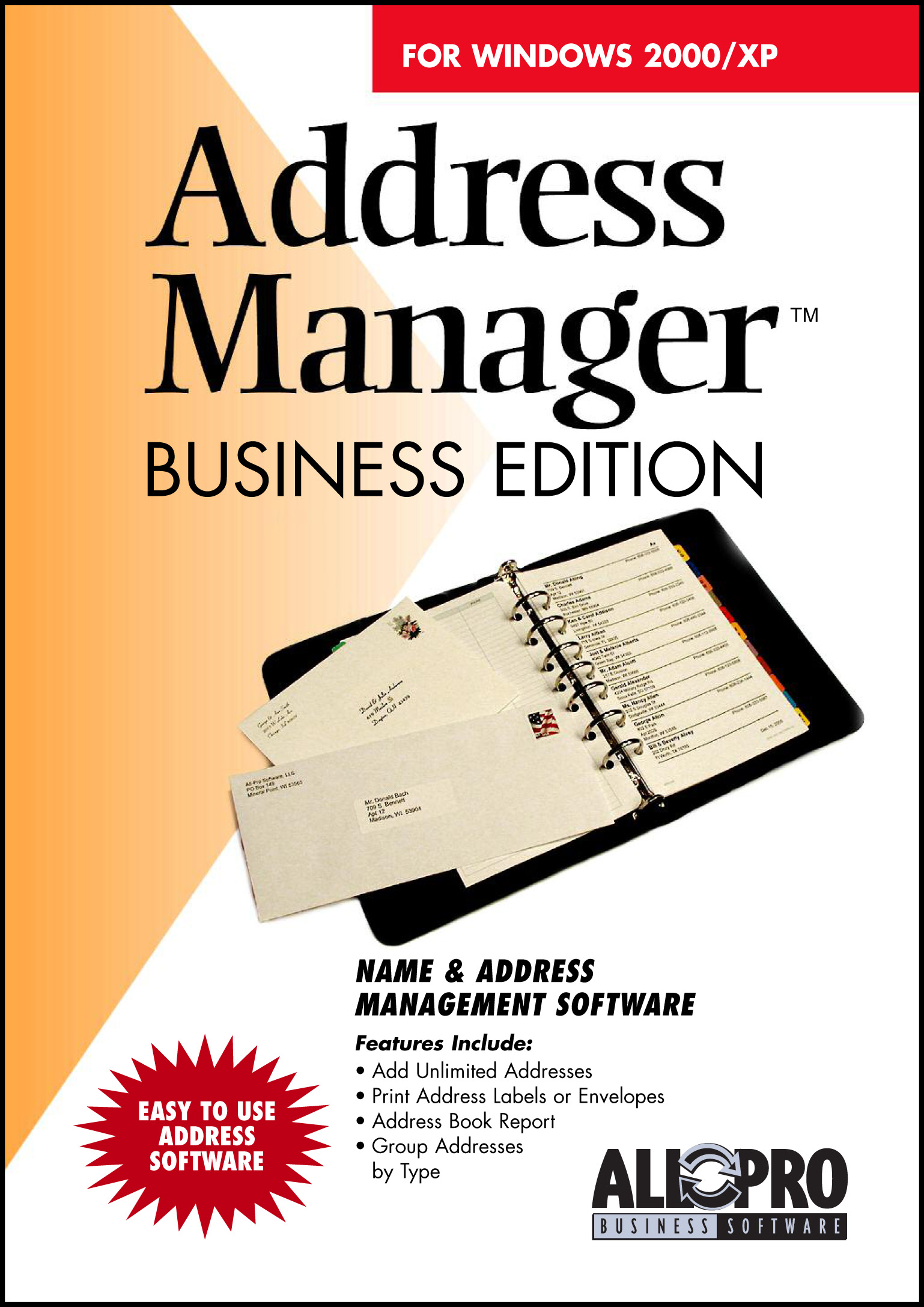 StatTrak Address Manager Business Edition screen shot