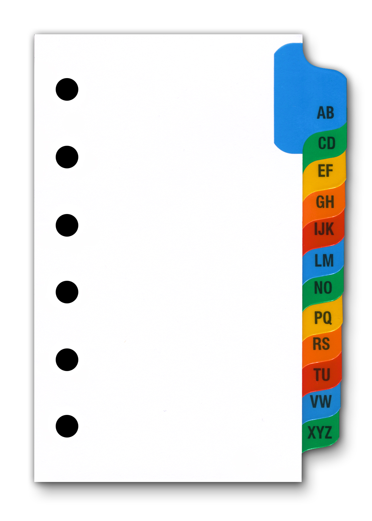 A-Z Index Tabs for Small 3 x 5 inch 6 Ring Binder | eBay